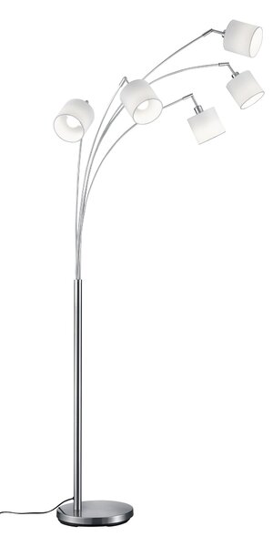 Piantana da Interno E14 in Metallo Nickel Opaco