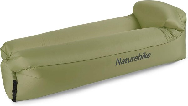 Divano gonfiabile - Divano portatile ad aria - Ideale per il relax all'aperto - Non richiede pompa - 180 x 70 cm - Verde