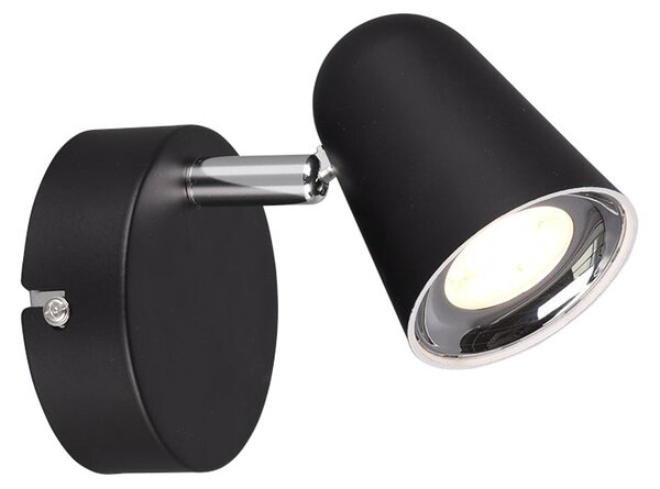 Faretto da Interno a LED in Plastica Nero Opaco