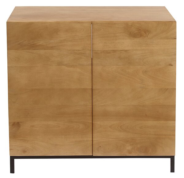 Mobiletto da bagno in legno massello di mango L80 cm YPSTER