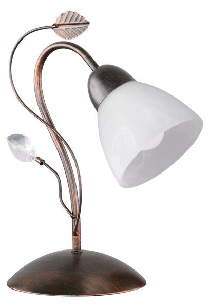 Lampada tavolo da Interno E14 in Metallo Ruggine Anticato