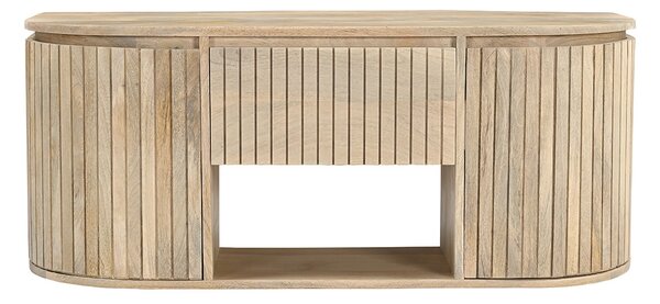 Mobile bagno sospeso in legno massello di mango L110 cm BALDO