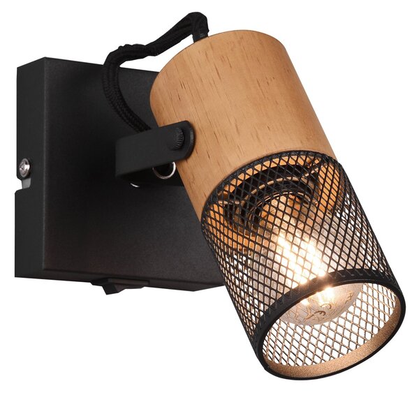 Faretto da Interno a LED in Metallo Nero Opaco