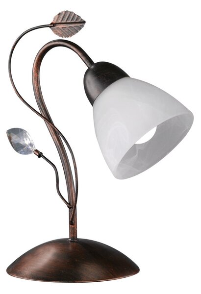 Lampada tavolo da Interno E14 in Metallo Ruggine Anticato