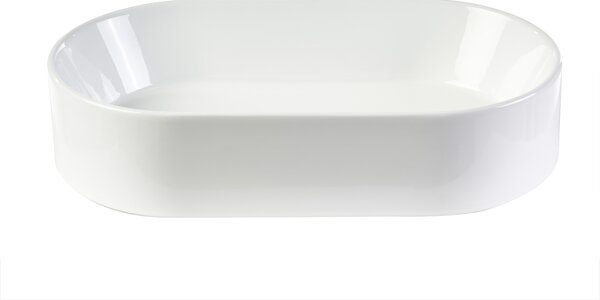 Lavabo ovale in ceramica bianca L52.5 cm YARA