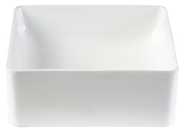 Lavabo quadrato in ceramica bianca L30,5 cm CLEMI