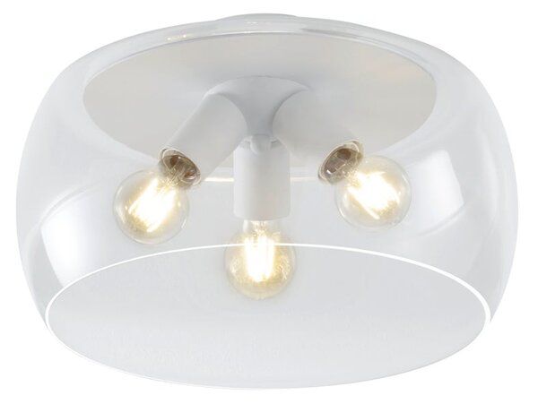 Plafoniera da Interno a LED in Metallo Bianco Opaco