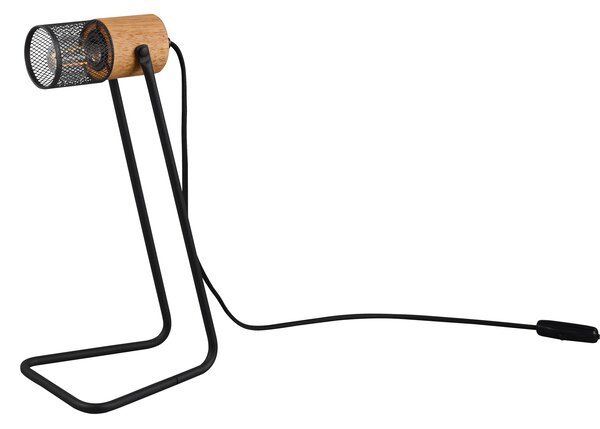 Lampada tavolo da Interno a LED in Metallo Nero Opaco