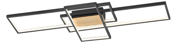 Plafoniera da Interno a LED in Metallo Nero Opaco