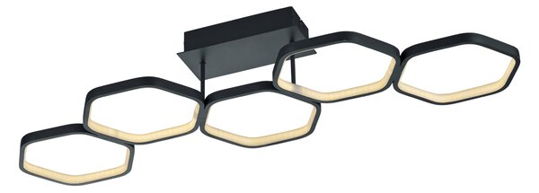 Plafoniera da Interno a LED in Metallo Antracite
