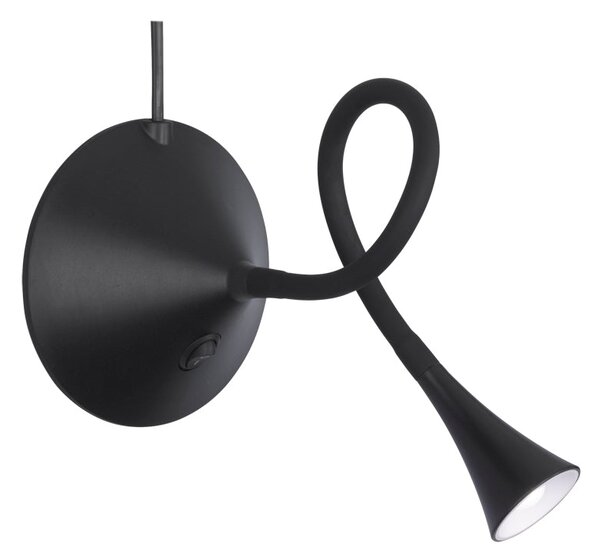 Lampada tavolo da Interno a LED in Plastica Nero