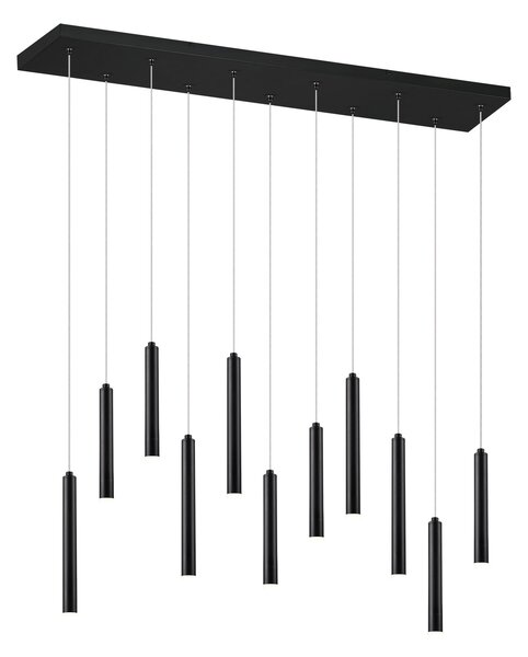 Lampada a Sospensione da Interno a LED in Metallo Nero Opaco