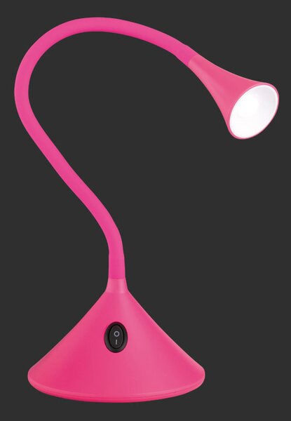 Lampada tavolo da Interno a LED in Plastica Rosa