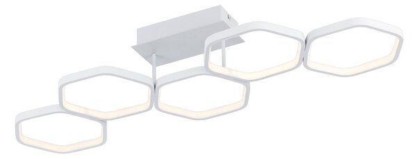 Plafoniera da Interno a LED in Metallo Bianco Opaco