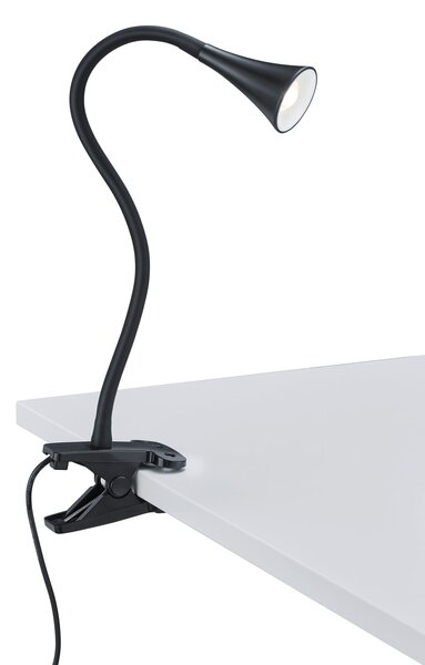 Lampa a morsetto da Interno a LED in Plastica Nero