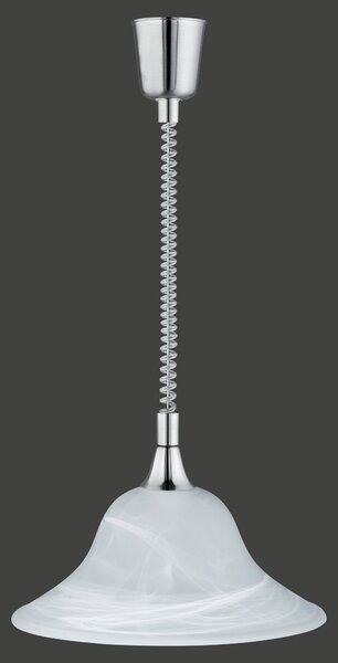 Lampada a Sospensione da Interno E27 in Metallo Nickel Opaco