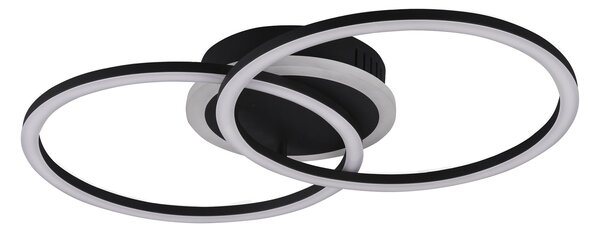 Plafoniera da Interno a LED in Metallo Nero Opaco