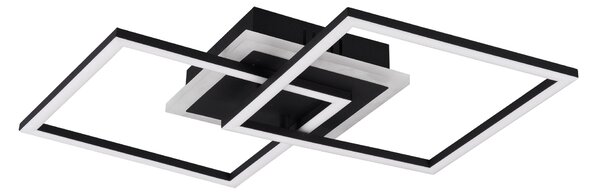 Plafoniera da Interno a LED in Metallo Nero Opaco