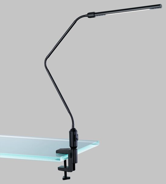 Lampa a morsetto da Interno a LED in Metallo Nero