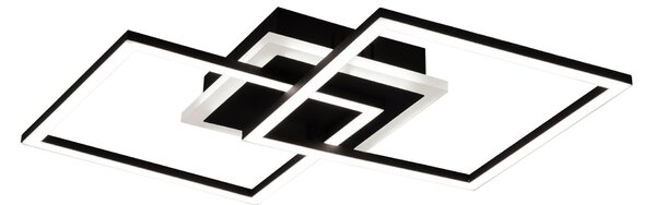 Plafoniera da Interno a LED in Metallo Nero Opaco