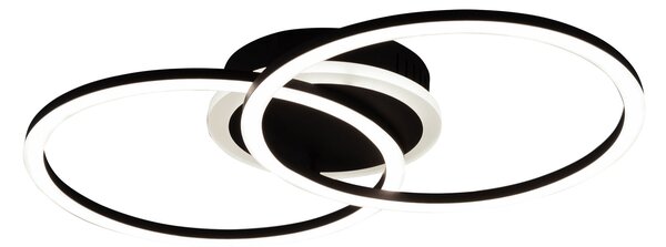Plafoniera da Interno a LED in Metallo Nero Opaco