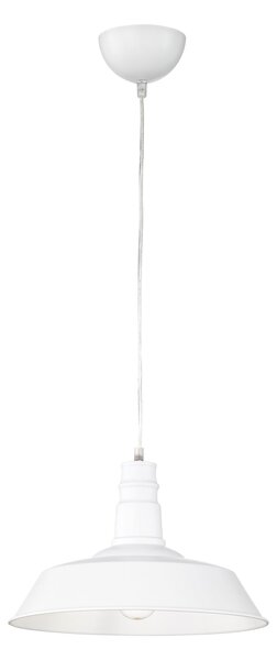 Lampada a Sospensione da Interno E27 in Metallo Bianco