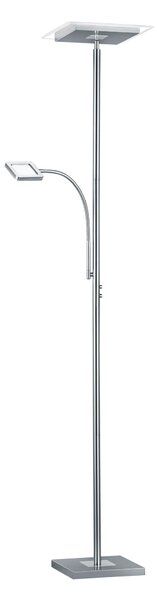 Piantana da Interno a LED in Metallo Nickel Opaco