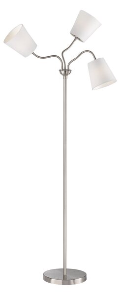 Piantana da Interno E27 in Metallo Nickel Opaco