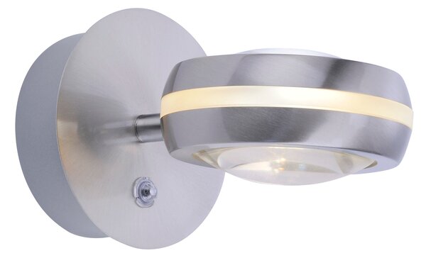 Applique da Interno a LED in Metallo Nickel Opaco