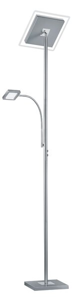Piantana da Interno a LED in Metallo Nickel Opaco