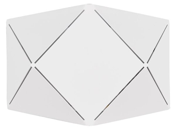 Applique da Interno a LED in Metallo Bianco Opaco