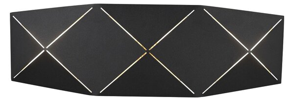 Applique da Interno a LED in Metallo Nero Opaco