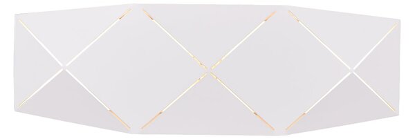 Applique da Interno a LED in Metallo Bianco Opaco