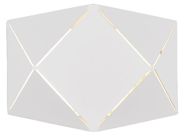 Applique da Interno a LED in Metallo Bianco Opaco