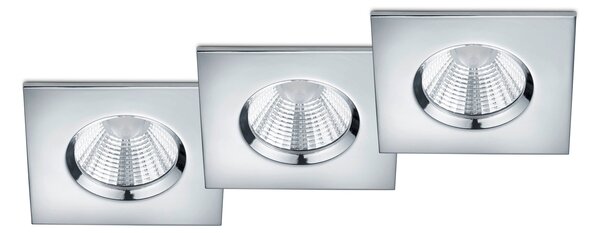 Illuminazione da Incasso da Interno a LED in Metallo Cromo