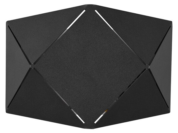 Applique da Interno a LED in Metallo Nero Opaco