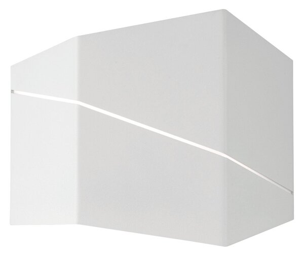 Applique da Interno a LED in Metallo Bianco Opaco