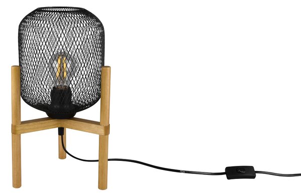 Lampada tavolo da Interno in Metallo Nero Opaco