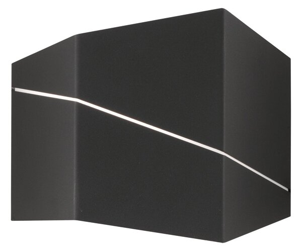 Applique da Interno a LED in Metallo Nero Opaco