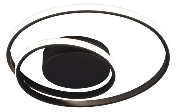 Plafoniera da Interno a LED in Metallo Nero Opaco