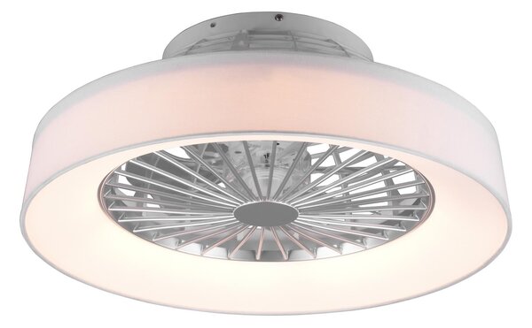 Plafoniera Ventilatore da Interno a led in PLASTICA Bianco
