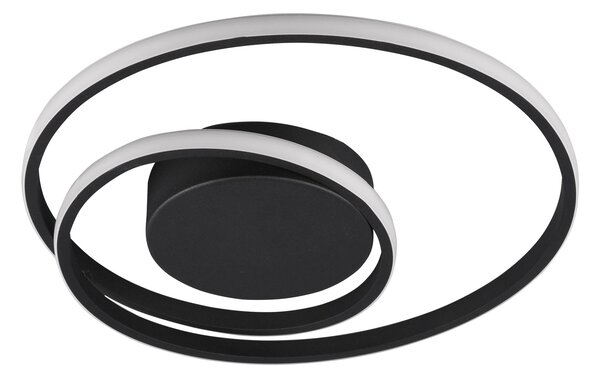 Plafoniera da Interno a LED in Metallo Nero Opaco