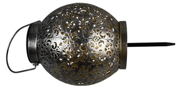 Lampada tavolo da Esterno a LED in Metallo Argento Anticato