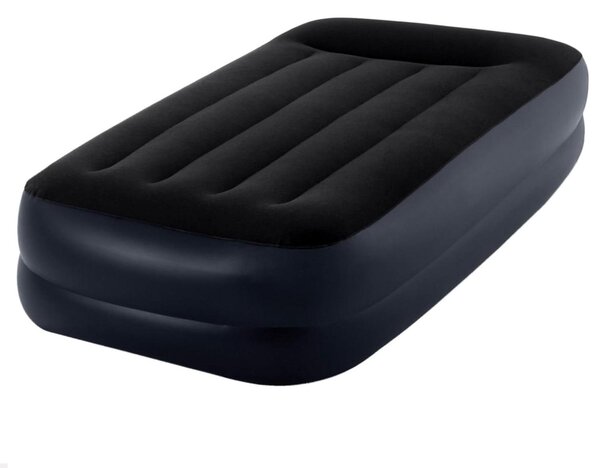 Letto gonfiabile - Ideale per ospitare ospiti - Dotato di pompa integrata - Dimensioni: 99x191x42 cm - Colore: nero