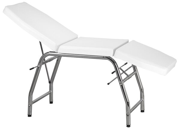 Lettino da Massaggio Fisioterapia Fisso 2 Snodi 182x60 cm Nasti Lux 2 Bianco