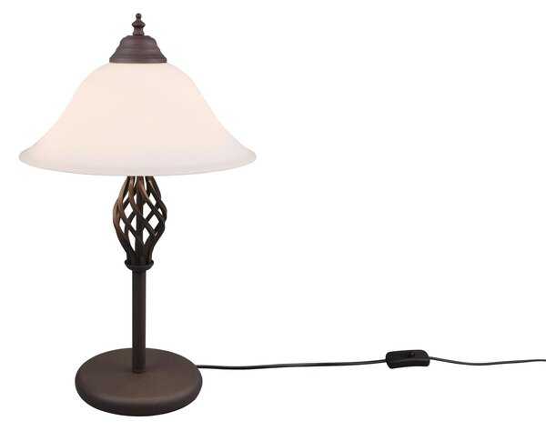 Lampada tavolo da Interno E14 in Metallo Ruggine