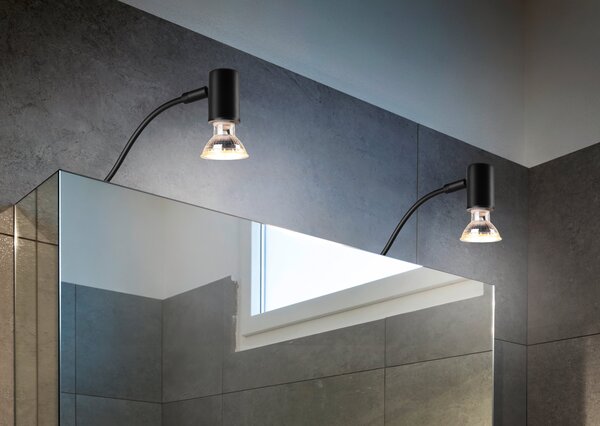 Applique da Interno GU10 in Metallo Nero Opaco