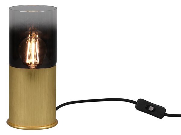 Lampada tavolo da Interno E27 in Metallo Ottone Satinato