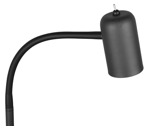 Piantana da Interno GU10 in Metallo Nero Opaco