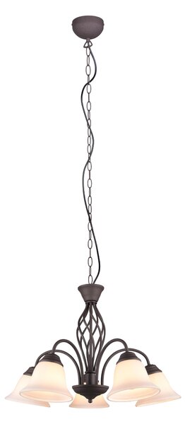 Lampadario da Interno E27 in Metallo Ruggine